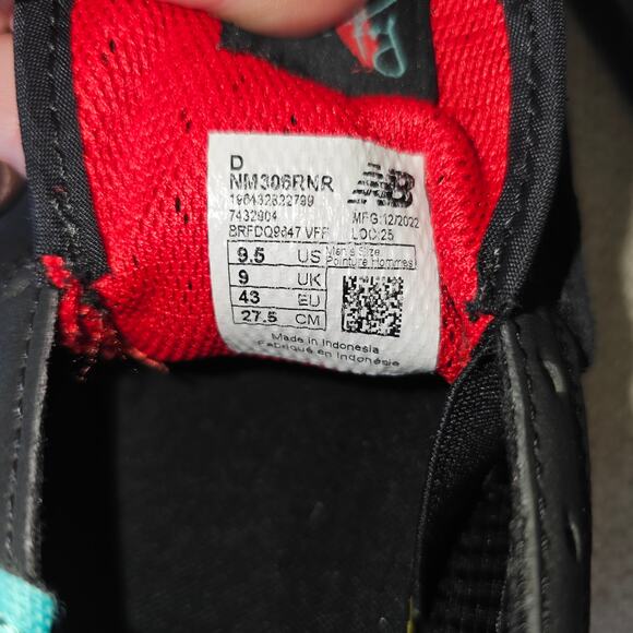 New Balance Jamie Foy #306 Mens Skate Skateboard Shoes Black and Red Size 9.5 - Picture 9 of 9